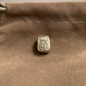 Rare and Retired Silver Pandora Cell Phone Charm